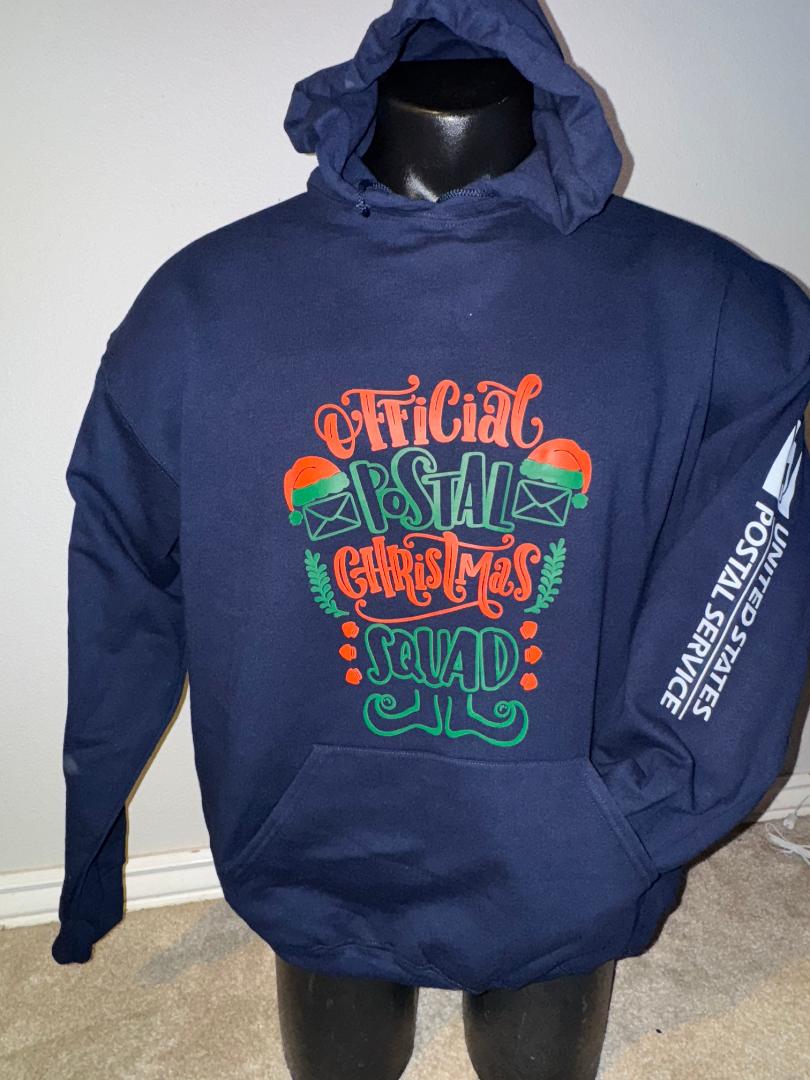 Postal Clerk  Christmas Squad Hoodie